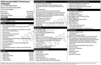 2026 Hyundai IONIQ 9 Performance Calligraphy