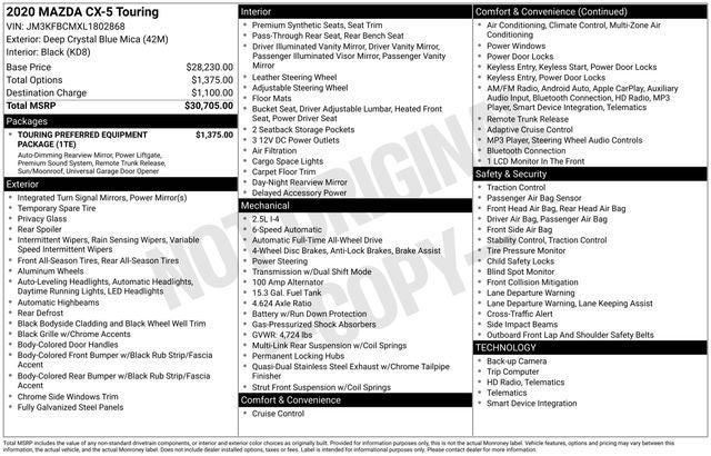 2020 Mazda Mazda CX-5 Touring