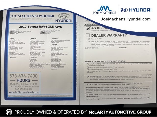 2017 Toyota RAV4 XLE AWD