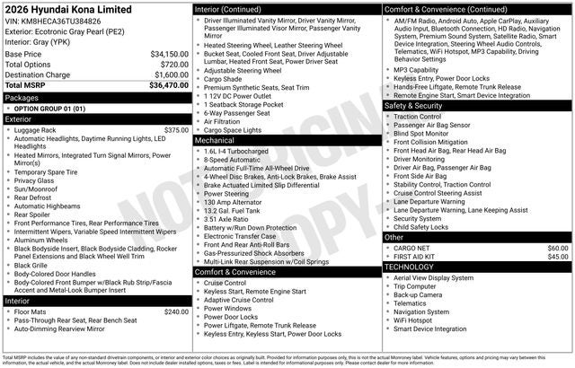 2026 Hyundai Kona Limited AWD