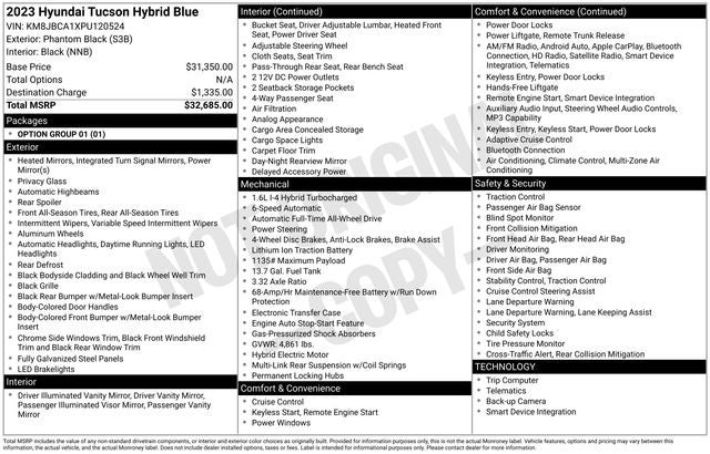 2023 Hyundai Tucson Hybrid Blue AWD