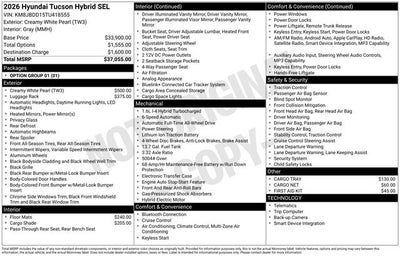2026 Hyundai Tucson Hybrid SEL