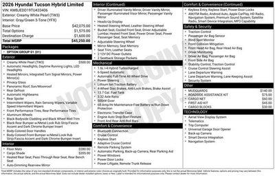 2026 Hyundai Tucson Hybrid Limited