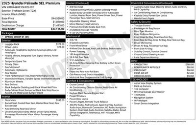 2025 Hyundai Palisade SEL Premium FWD