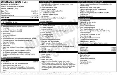 2026 Hyundai Sonata N Line