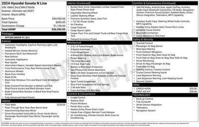 2024 Hyundai Sonata N Line