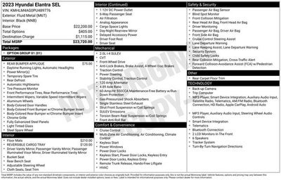 2023 Hyundai Elantra SEL
