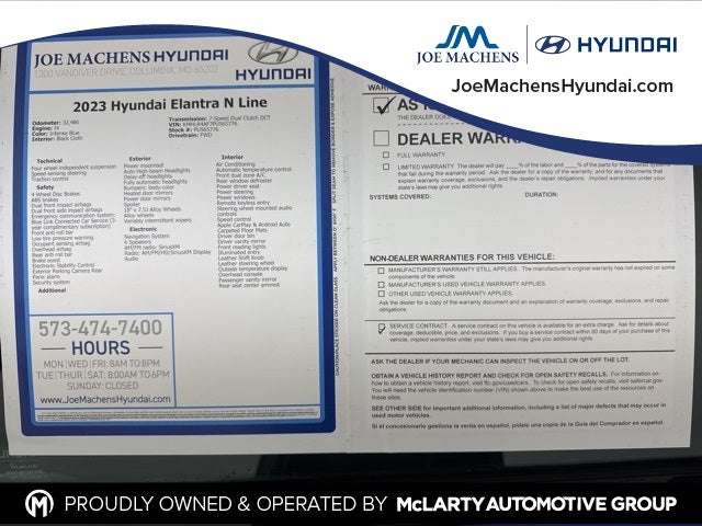 2023 Hyundai Elantra N Line