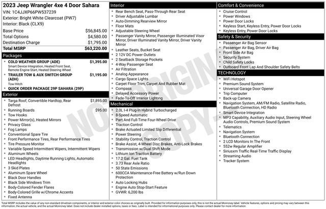 2023 Jeep Wrangler Sahara 4xe