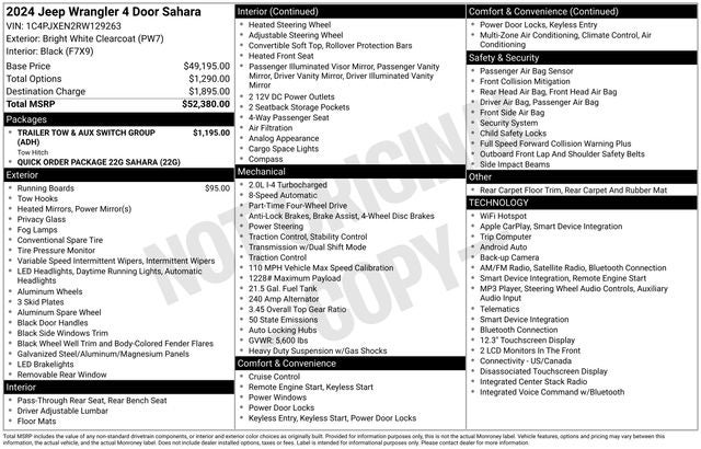 2024 Jeep Wrangler Sahara