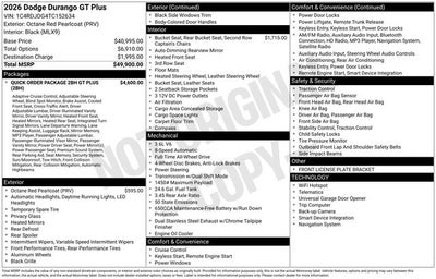 2026 Dodge Durango GT Plus