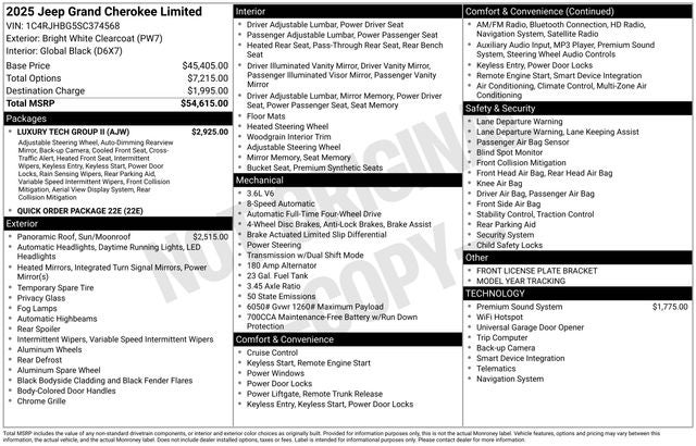 2025 Jeep Grand Cherokee Limited