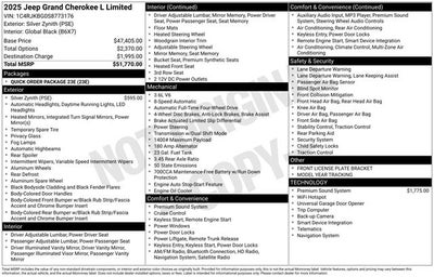 2025 Jeep Grand Cherokee L Limited