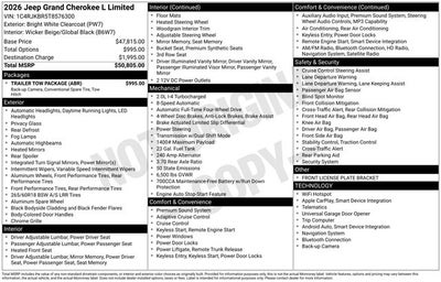 2026 Jeep Grand Cherokee L Limited