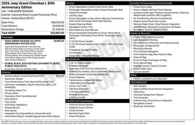 2026 Jeep Grand Cherokee L Limited