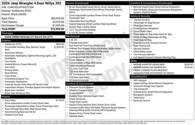 2026 Jeep Wrangler Moab 392
