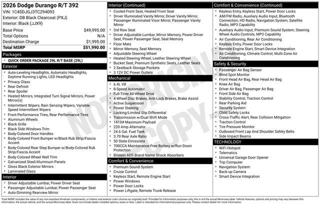 2026 Dodge Durango Base