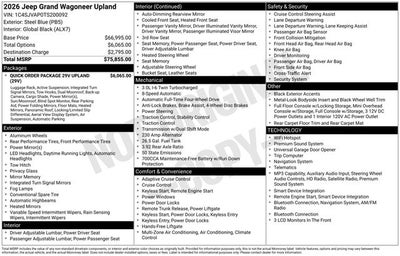 2026 Jeep Grand Wagoneer Upland