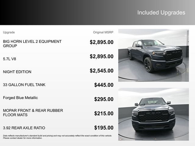 2026 RAM 1500 Big Horn/Lone Star