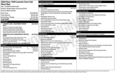 2026 RAM 1500 Laramie