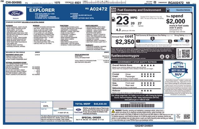 2024 Ford Explorer XLT
