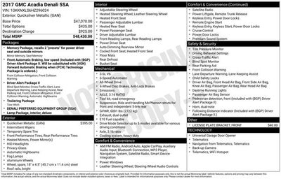 2017 GMC Acadia Denali