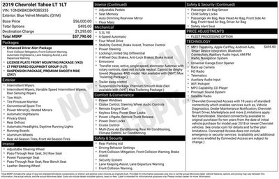 2019 Chevrolet Tahoe LT