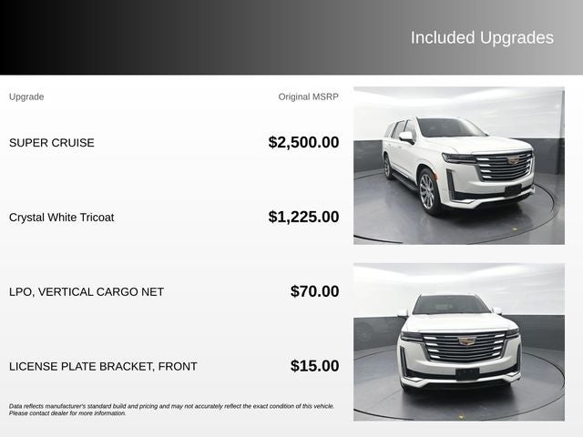 2021 Cadillac Escalade Premium Luxury Platinum