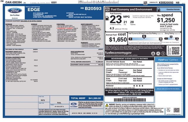 2019 Ford Edge SEL