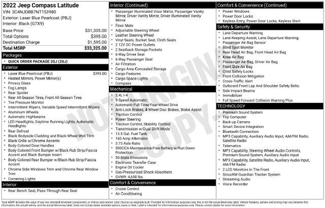 2022 Jeep Compass Latitude