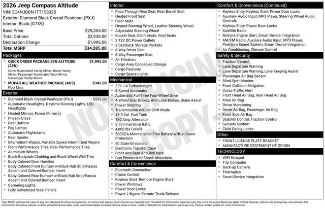 2026 Jeep Compass Latitude