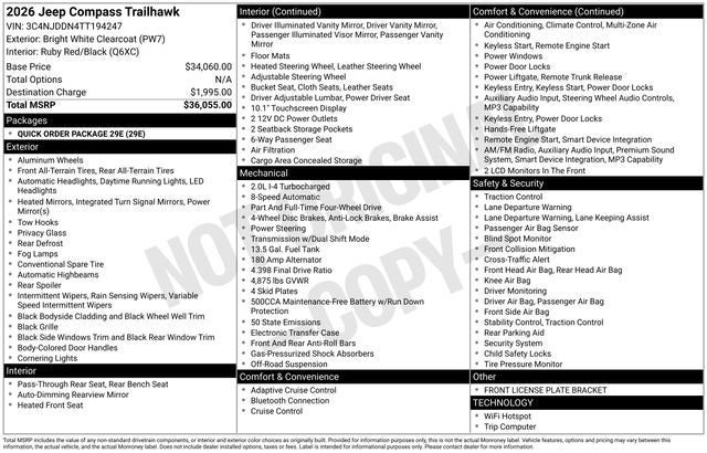 2026 Jeep Compass Trailhawk