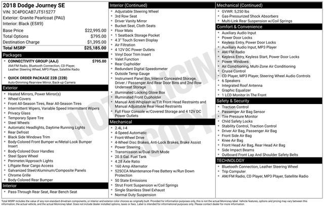 2018 Dodge Journey SE