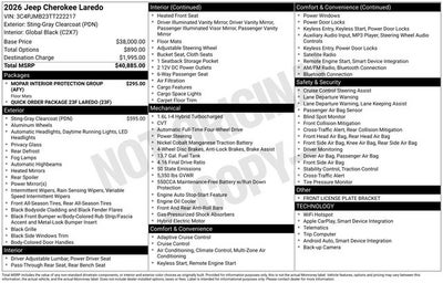 2026 Jeep Cherokee Laredo