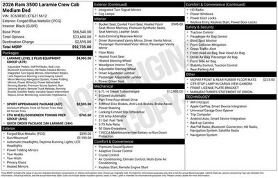 2026 RAM 3500 Laramie