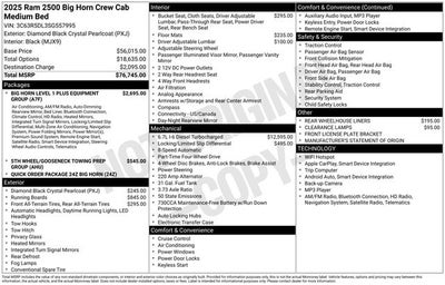 2025 RAM 2500 Big Horn
