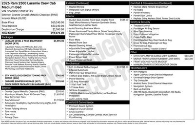 2026 RAM 2500 Laramie