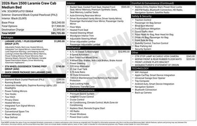 2026 RAM 2500 Laramie