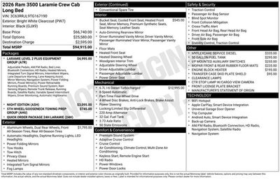 2026 RAM 3500 Laramie