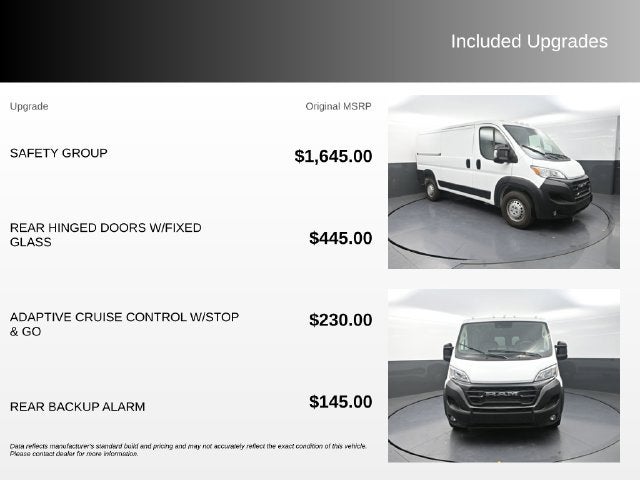 2025 RAM ProMaster 1500 Low Roof