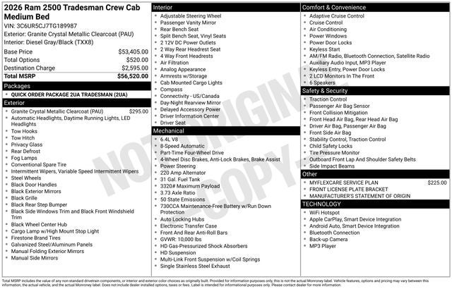 2026 RAM 2500 Tradesman