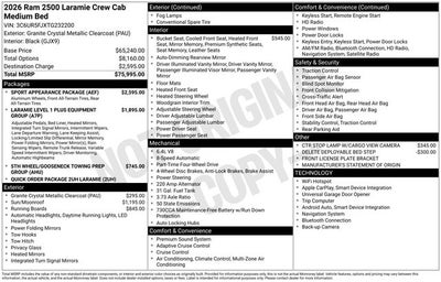 2026 RAM 2500 Laramie