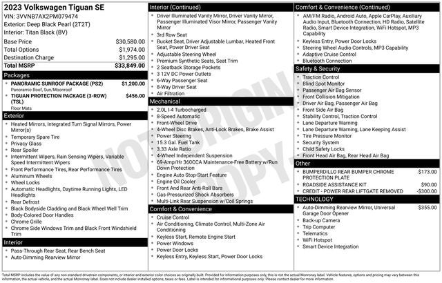 2023 Volkswagen Tiguan 2.0T SE