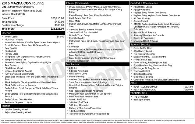 2016 Mazda Mazda CX-5 Touring